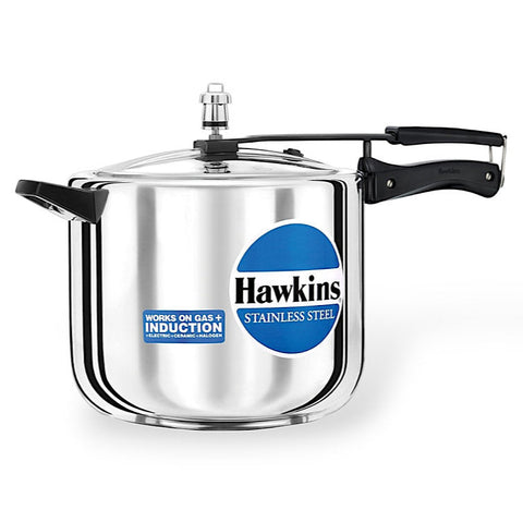 Hawkins Stainless Steel 10 Liter Induction Pressure Cooker Large Capacity