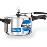 Hawkins Stainless Steel 4 Liter Induction Pressure Cooker Durable & Compact