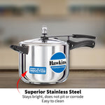 Hawkins Stainless Steel 5 Liter Induction Pressure Cooker