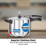 Hawkins Stainless Steel 5 Liter Induction Pressure Cooker